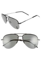 Women's Saint Laurent 59mm Aviator Sunglasses - Black/ Grey