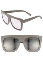 Women's Quay Australia Cafe Racer 60mm Sunglasses - Grey/ Silver