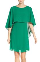 Women's Vince Camuto Cape Overlay Dress - Green
