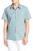 Men's Brixton Hutton Stripe Woven Shirt - Blue