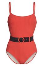 Women's Solid & Striped The Nina One-piece Swimsuit - Red