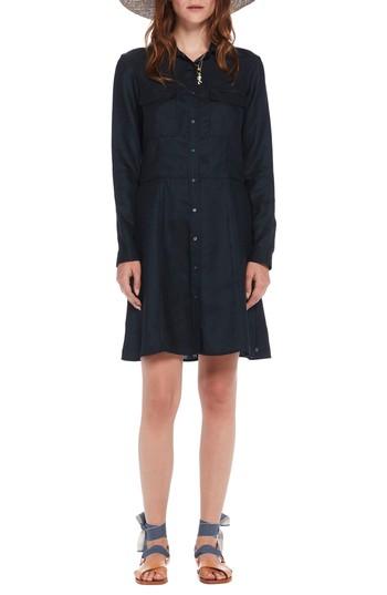 Women's Scotch & Soda Long Sleeve Shirtdress - Blue