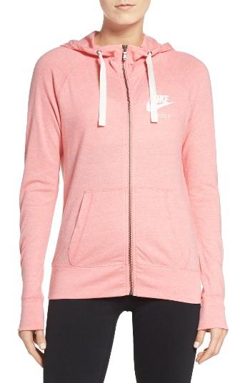 Women's Nike Gym Zip Hoodie - Pink