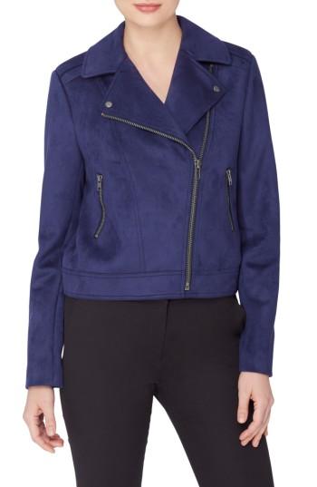 Women's Catherine Catherine Malandrino Faux Suede Moto Jacket