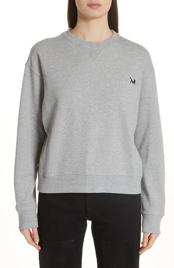 Women's Calvin Klein 205w39nyc Brooke Shields Patch Sweatshirt - Grey