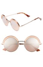 Women's Web 51mm Round Sunglasses - Shiny Pink/ Gradient