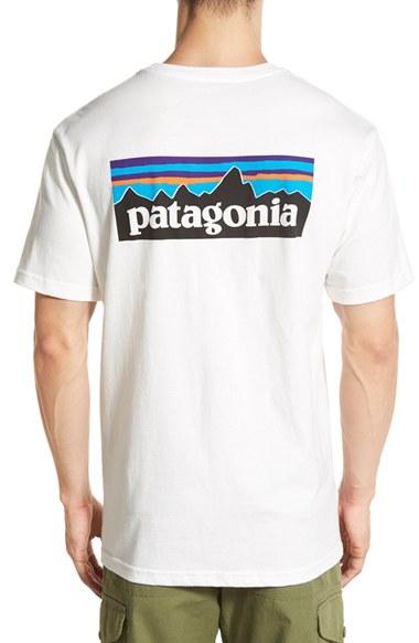 Men's Patagonia 'p-6 Logo' Organic Cotton T-shirt - Green