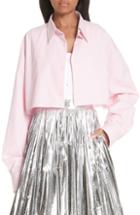 Women's Calvin Klein 205w39nyc Layered Cotton Poplin Shirt - Pink