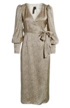 Women's Topshop Boutique Mini Spot Wrap Dress Us (fits Like 6-8) - Beige