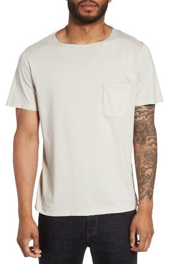 Men's Theory Boatneck Pocket T-shirt - Grey