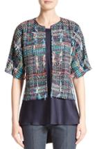 Women's St. John Collection Dara Fringe Knit Jacket