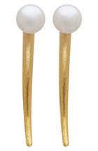 Women's L. Erickson Simulated Pearl Spike Earrings
