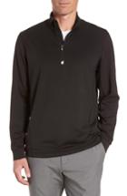 Men's Cutter & Buck Traverse Regular Fit Quarter Zip Pullover - Black