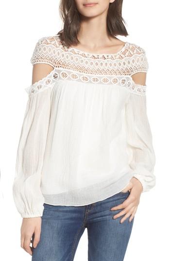 Women's Bailey 44 Cutout Sleeve Top - White