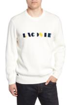 Men's Lacoste Letter Embroidered Sweater (s) - White