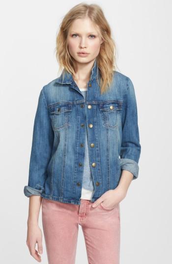 Women's Current/elliott 'the Mechanic' Jean Jacket - Blue