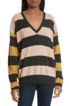 Women's Equipment Lucinda Stripe Cashmere Sweater - Grey