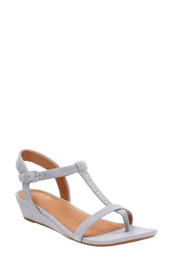Women's Clarks Parram Blanc Sandal M - Grey