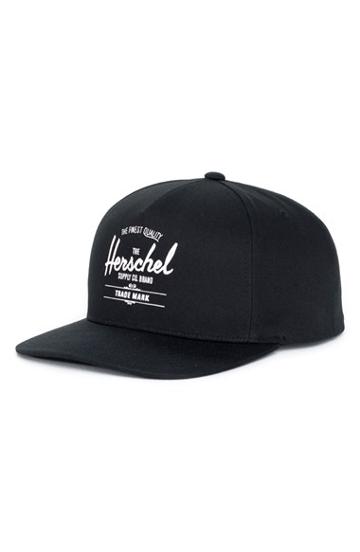Men's Herschel Supply Co. Whaler Snapback Baseball Cap - Black