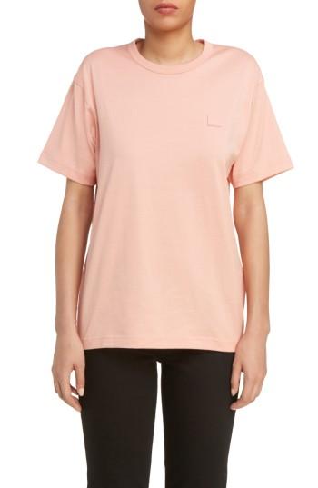 Women's Acne Studios Nash Face Tee - Coral