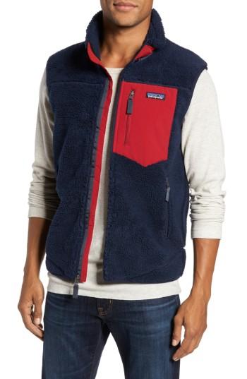 Men's Patagonia Classic Retro-x Waterproof Vest - Blue