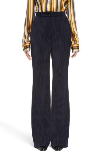Women's Acne Studios Tessel Wide Leg Corduroy Pants Us / 34 Eu - Blue
