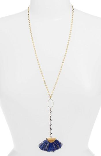Women's Mad Jewels Globetrotter Tassel Fan Y-necklace