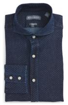 Men's Michael Bastian Trim Fit Floral Dot Dress Shirt .5 R - Blue