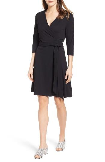 Women's Vince Camuto Jersey Wrap Dress - Black