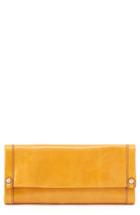 Women's Hobo Fable Leather Continental Wallet - Yellow