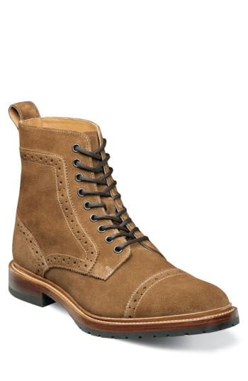 Men's Stacy Adams Madison Ii Cap Toe Lace Boot D - Brown