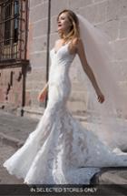 Women's Watters Gaia Silk Lace Mermaid Gown, Size In Store Only - Ivory