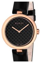 Women's Gucci 'diamantissima' Leather Strap Watch, 32mm
