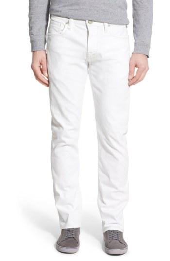Men's 34 Heritage 'courage' Straight Leg Jeans X 32 - White