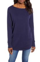 Women's Caslon Seam Detail Shirttail Tunic - Blue