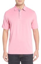 Men's Bugatchi Pique Polo, Size - Pink