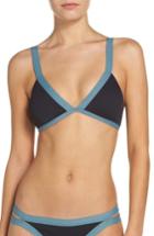 Women's L Space Farrah Ribbed Bikini Top - Black
