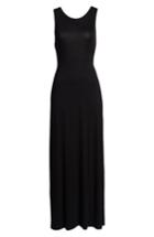 Women's Love, Fire Twist Back Maxi Dress - Black