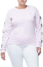 Women's Good American Star Sleeve Skater Tee - Pink