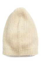 Women's Halogen Ribbed Beanie - Beige