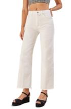 Women's Reformation Fawcett High Waist Crop Jeans - White