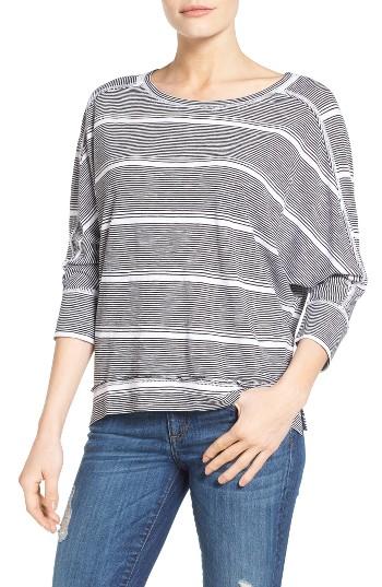 Women's Caslon Dolman Sleeve Slub Knit Tee - White