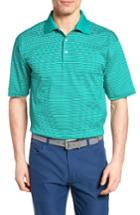 Men's Bobby Jones Dot Stripe Golf Polo - Green