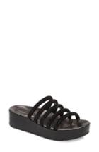 Women's Pelle Moda Fanny Platform Sandal M - Black