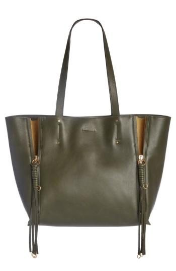 Chloe Medium Milo Calfskin Leather Tote - Green