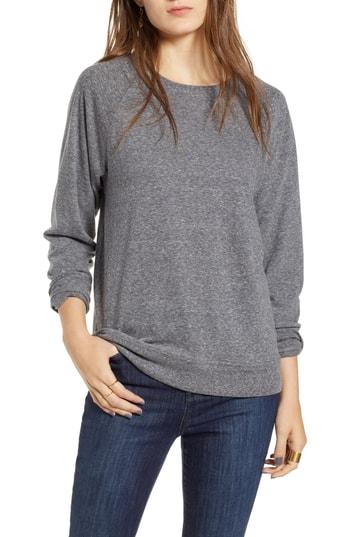 Women's Treasure & Bond Raglan Pullover, Size - Grey