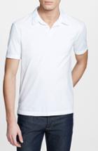 Men's James Perse Slim Fit Sueded Jersey Polo (xxl) - White