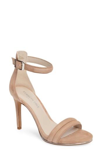 Women's Kenneth Cole New York 'brooke' Ankle Strap Sandal .5 M - Beige