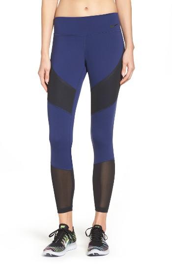 Women's Nike Power Legendary Training Tights - Blue
