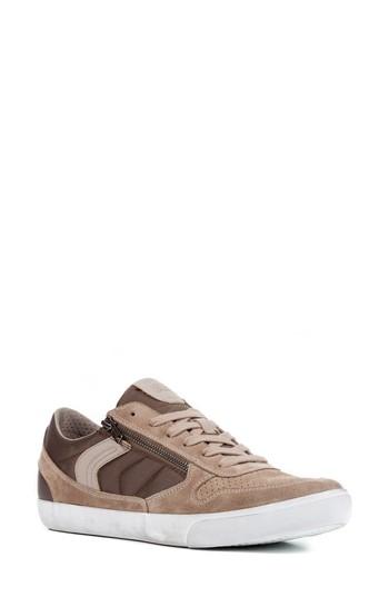 Men's Geox Box 33 Low Top Zip Sneaker Us / 39eu - Brown